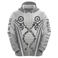 Personalized Cycling Zip Hoodie Its In My DNA - Wonder Print Shop