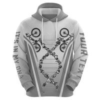 Personalized Cycling Zip Hoodie Its In My DNA - Wonder Print Shop