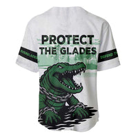 Alligator Alcatraz Defend Human Rights Baseball Jersey Defend The Everglades - Wonder Print Shop