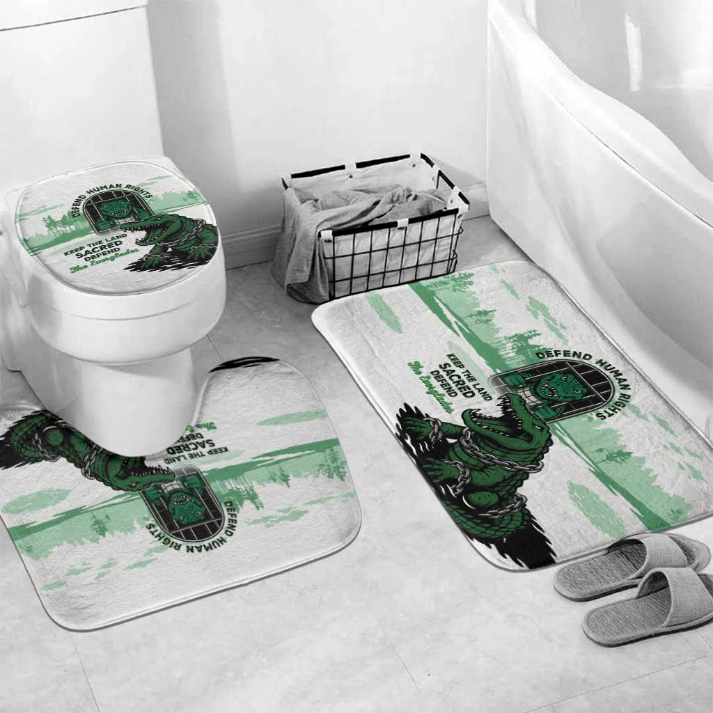 Alligator Alcatraz Defend Human Rights Bathroom Set Defend The Everglades - Wonder Print Shop