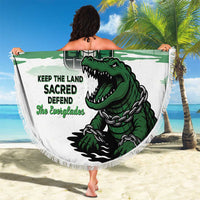 Alligator Alcatraz Defend Human Rights Beach Blanket Defend The Everglades - Wonder Print Shop