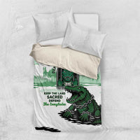 Alligator Alcatraz Defend Human Rights Bedding Set Defend The Everglades - Wonder Print Shop