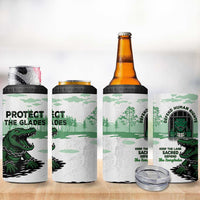 Alligator Alcatraz Defend Human Rights 4 in 1 Can Cooler Tumbler Defend The Everglades - Wonder Print Shop