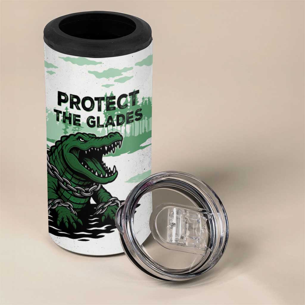 Alligator Alcatraz Defend Human Rights 4 in 1 Can Cooler Tumbler Defend The Everglades - Wonder Print Shop