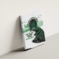 Alligator Alcatraz Defend Human Rights Canvas Wall Art Defend The Everglades - Wonder Print Shop