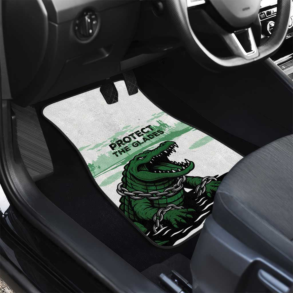 Alligator Alcatraz Defend Human Rights Car Mats Defend The Everglades - Wonder Print Shop