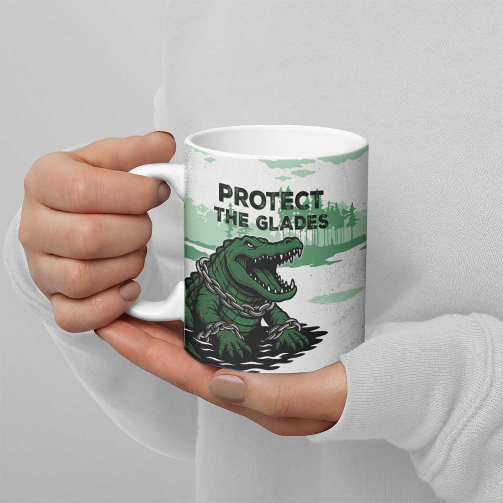 Alligator Alcatraz Defend Human Rights Ceramic Mug Defend The Everglades - Wonder Print Shop