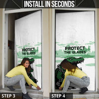 Alligator Alcatraz Defend Human Rights Door Cover Defend The Everglades - Wonder Print Shop