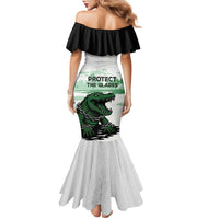 Alligator Alcatraz Defend Human Rights Family Matching Mermaid Dress and Hawaiian Shirt Defend The Everglades - Wonder Print Shop