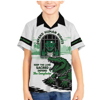 Alligator Alcatraz Defend Human Rights Family Matching Mermaid Dress and Hawaiian Shirt Defend The Everglades - Wonder Print Shop