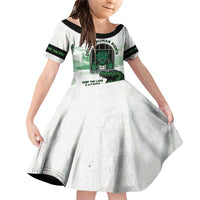 Alligator Alcatraz Defend Human Rights Family Matching Off Shoulder Short Dress and Hawaiian Shirt Defend The Everglades - Wonder Print Shop