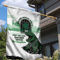 Alligator Alcatraz Defend Human Rights Garden Flag Defend The Everglades - Wonder Print Shop