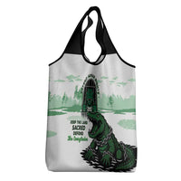 Alligator Alcatraz Defend Human Rights Grocery Bag Defend The Everglades - Wonder Print Shop