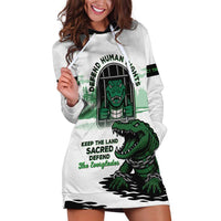 Alligator Alcatraz Defend Human Rights Hoodie Dress Defend The Everglades - Wonder Print Shop