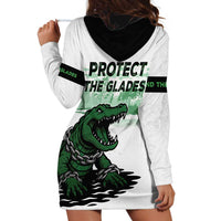 Alligator Alcatraz Defend Human Rights Hoodie Dress Defend The Everglades - Wonder Print Shop