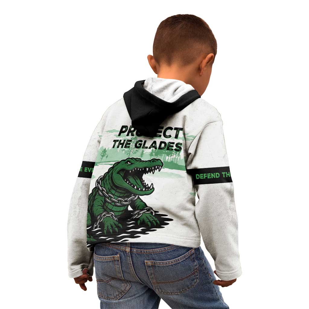 Alligator Alcatraz Defend Human Rights Kid Hoodie Defend The Everglades - Wonder Print Shop