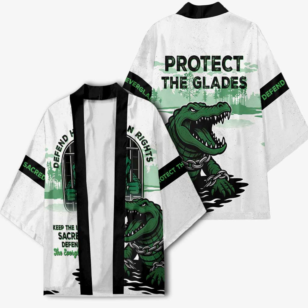 Alligator Alcatraz Defend Human Rights Kimono Defend The Everglades - Wonder Print Shop
