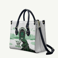 Alligator Alcatraz Defend Human Rights Leather Bag Defend The Everglades - Wonder Print Shop