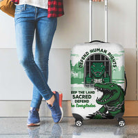 Alligator Alcatraz Defend Human Rights Luggage Cover Defend The Everglades - Wonder Print Shop