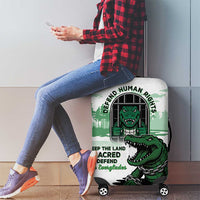 Alligator Alcatraz Defend Human Rights Luggage Cover Defend The Everglades - Wonder Print Shop