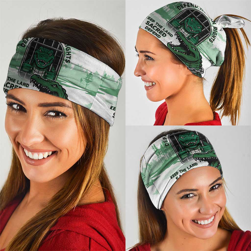 Alligator Alcatraz Defend Human Rights Neck Gaiter Defend The Everglades - Wonder Print Shop