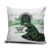 Alligator Alcatraz Defend Human Rights Pillow Cover Defend The Everglades - Wonder Print Shop