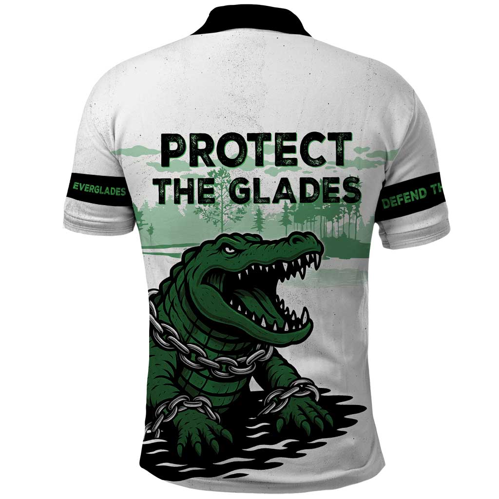 Alligator Alcatraz Defend Human Rights Polo Shirt Defend The Everglades - Wonder Print Shop