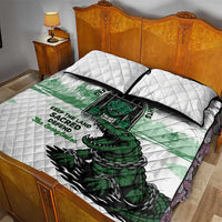 Alligator Alcatraz Defend Human Rights Quilt Bed Set Defend The Everglades - Wonder Print Shop