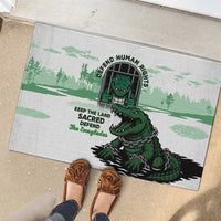 Alligator Alcatraz Defend Human Rights Rubber Doormat Defend The Everglades - Wonder Print Shop