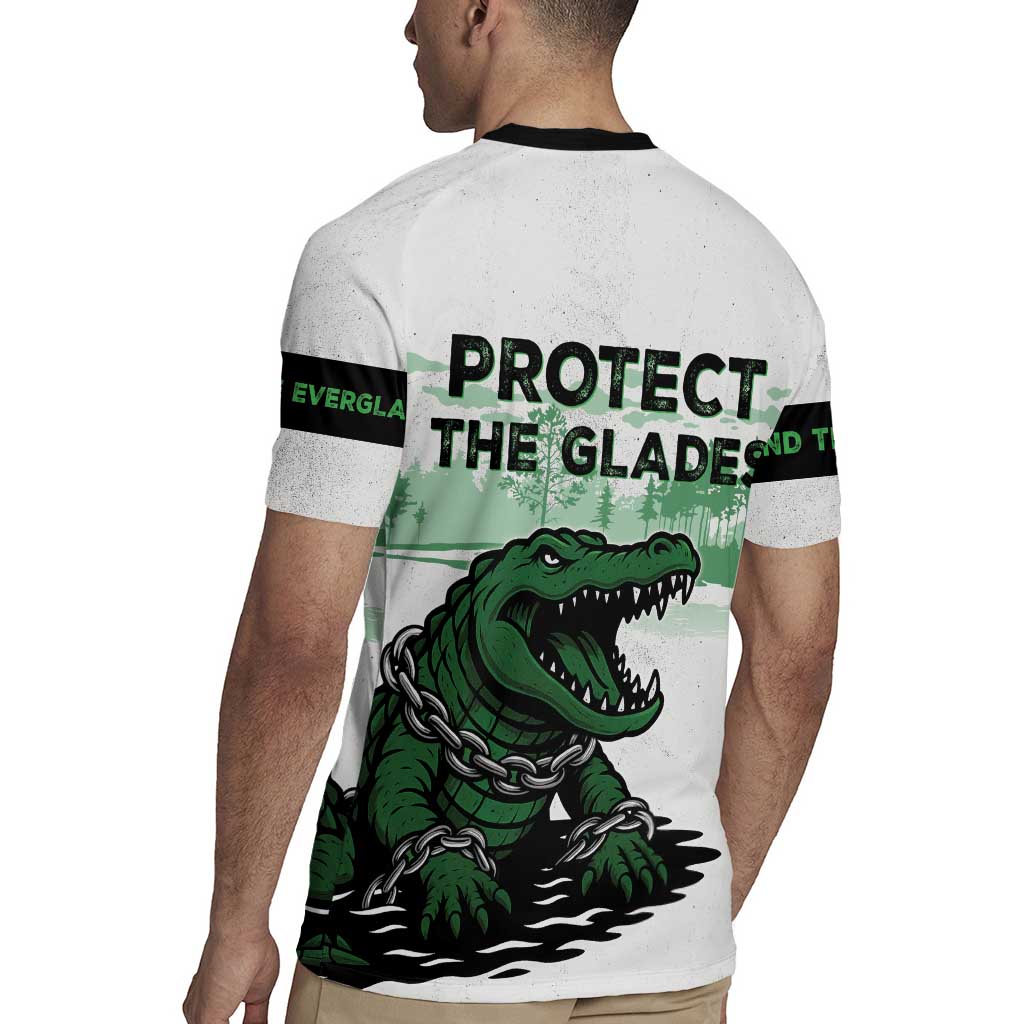 Alligator Alcatraz Defend Human Rights Rugby Jersey Defend The Everglades - Wonder Print Shop