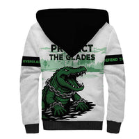 Alligator Alcatraz Defend Human Rights Sherpa Hoodie Defend The Everglades - Wonder Print Shop