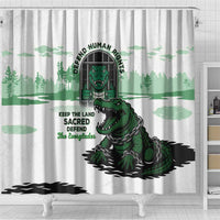 Alligator Alcatraz Defend Human Rights Shower Curtain Defend The Everglades - Wonder Print Shop