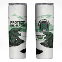 Alligator Alcatraz Defend Human Rights Skinny Tumbler Defend The Everglades - Wonder Print Shop
