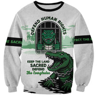 Alligator Alcatraz Defend Human Rights Sweatshirt Defend The Everglades - Wonder Print Shop