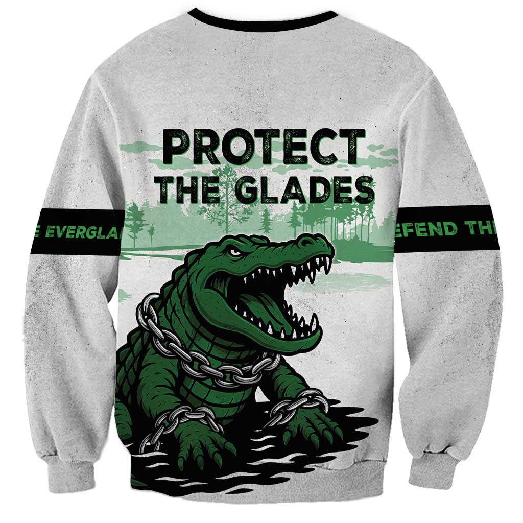 Alligator Alcatraz Defend Human Rights Sweatshirt Defend The Everglades - Wonder Print Shop