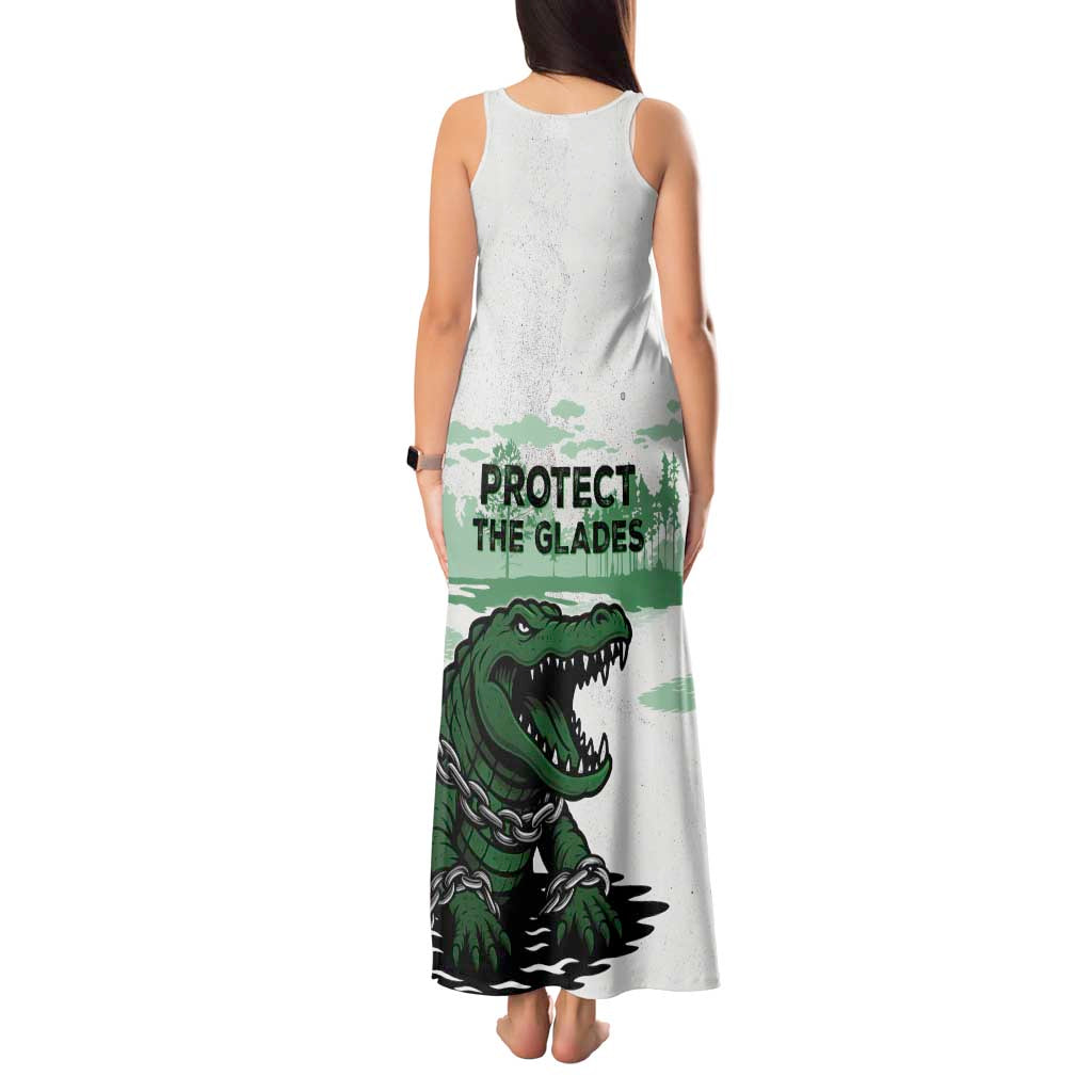Alligator Alcatraz Defend Human Rights Tank Maxi Dress Defend The Everglades - Wonder Print Shop