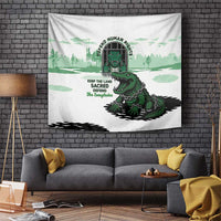 Alligator Alcatraz Defend Human Rights Tapestry Defend The Everglades - Wonder Print Shop