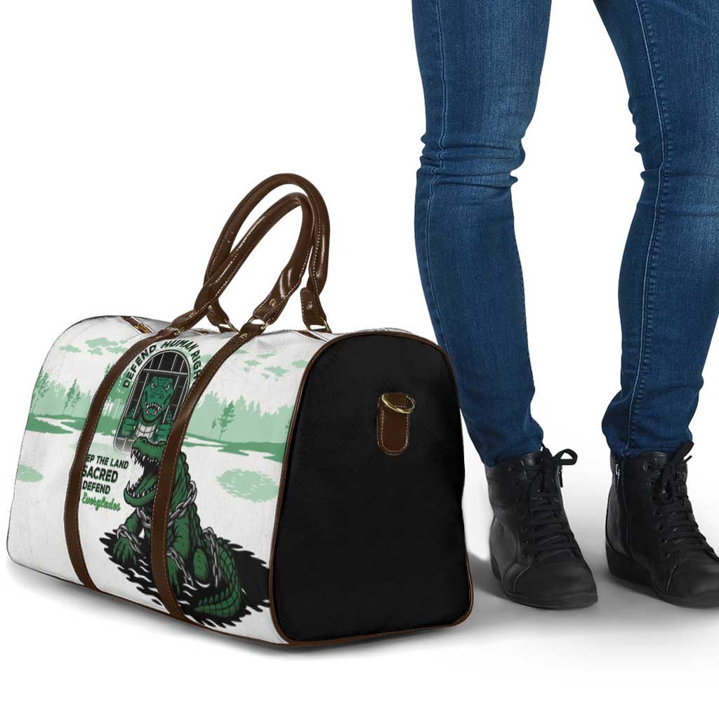 Alligator Alcatraz Defend Human Rights Travel Bag Defend The Everglades - Wonder Print Shop
