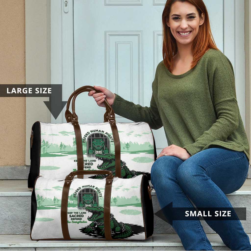 Alligator Alcatraz Defend Human Rights Travel Bag Defend The Everglades - Wonder Print Shop
