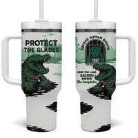 Alligator Alcatraz Defend Human Rights Tumbler With Handle Defend The Everglades - Wonder Print Shop