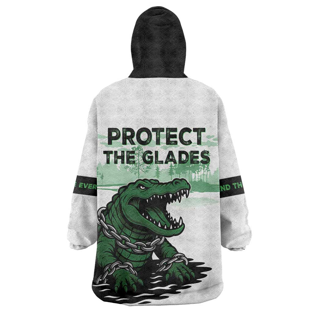 Alligator Alcatraz Defend Human Rights Wearable Blanket Hoodie Defend The Everglades - Wonder Print Shop