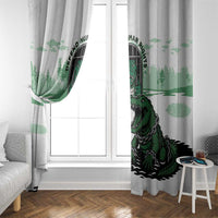 Alligator Alcatraz Defend Human Rights Window Curtain Defend The Everglades - Wonder Print Shop