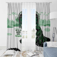 Alligator Alcatraz Defend Human Rights Window Curtain Defend The Everglades - Wonder Print Shop