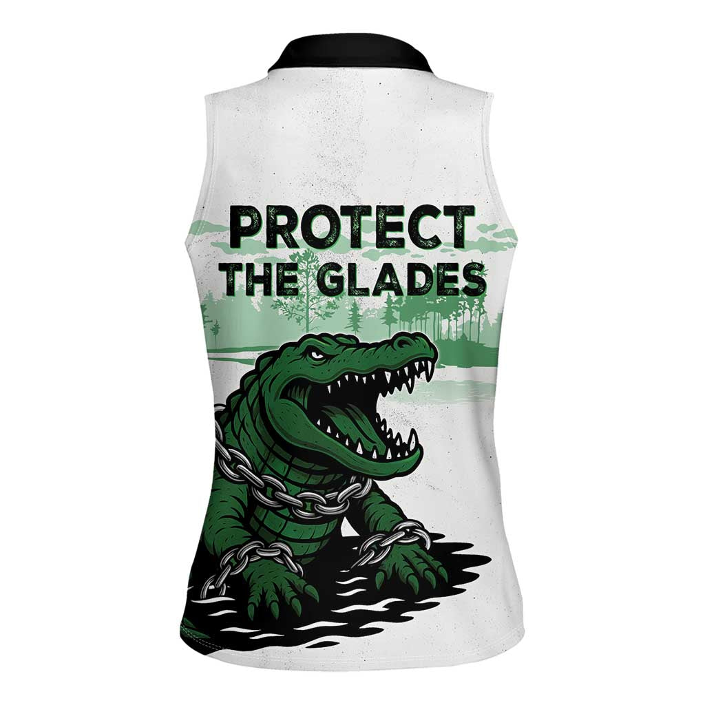 Alligator Alcatraz Defend Human Rights Women Sleeveless Polo Shirt Defend The Everglades - Wonder Print Shop