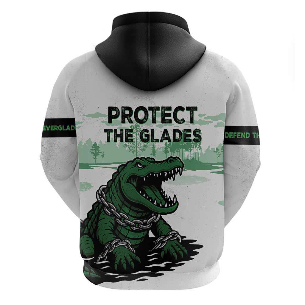 Alligator Alcatraz Defend Human Rights Zip Hoodie Defend The Everglades - Wonder Print Shop