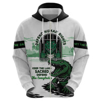 Alligator Alcatraz Defend Human Rights Zip Hoodie Defend The Everglades - Wonder Print Shop