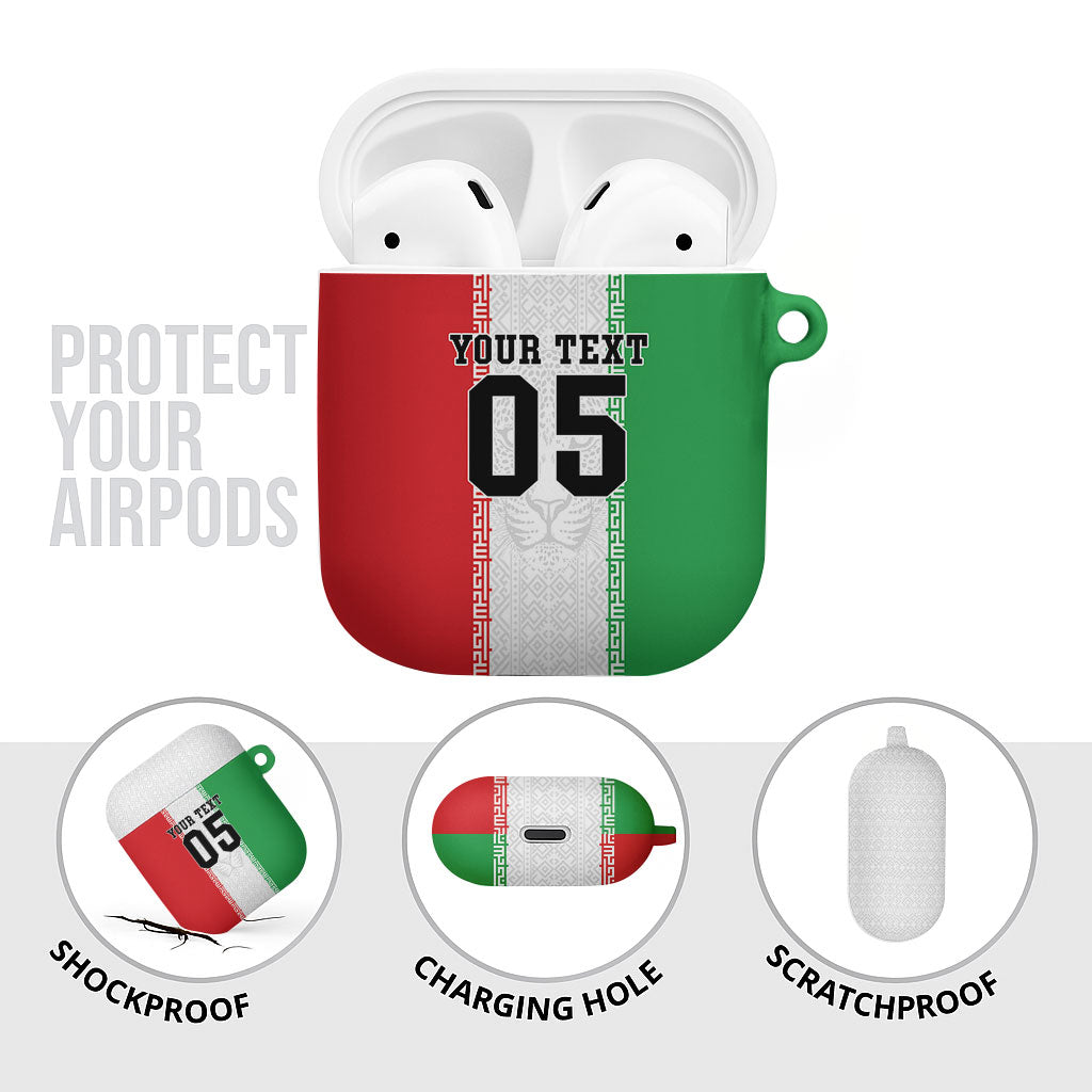 Custom Iran Football 2026 AirPods Case Go Team Melli Flag Style