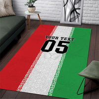 Custom Iran Football 2026 Area Rug Go Team Melli Flag Style