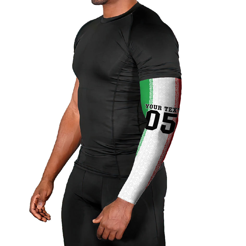 Custom Iran Football 2026 Arm Sleeves Go Team Melli Flag Style