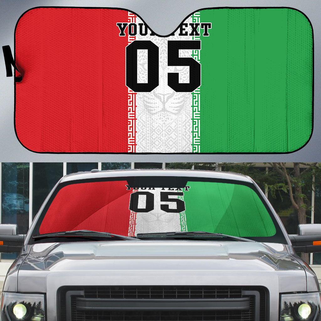 Custom Iran Football 2026 Auto Sun Shade Go Team Melli Flag Style